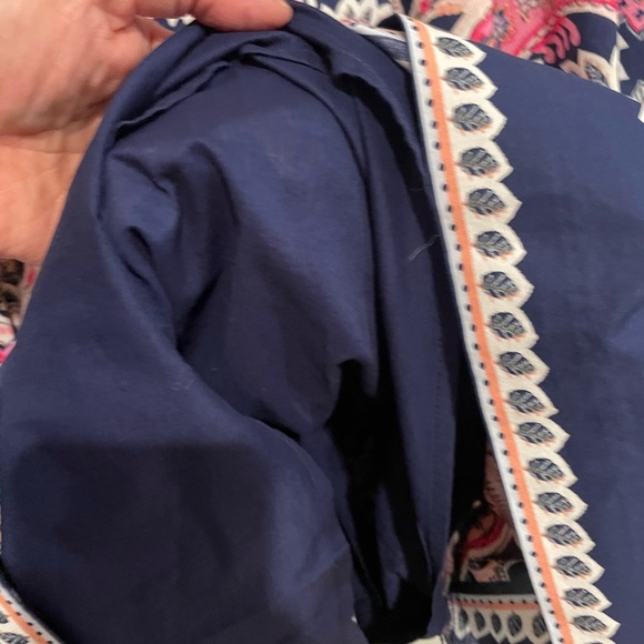 Talbots Navy and Pink Paisley Dress - Picture 6 of 8